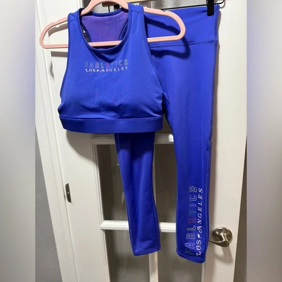 Fabletics Trinity Motion365+High-Waisted Capri/Trinity High Impact Sports Bra - Picture 8 of 15